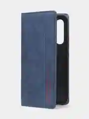 Синий чехол-книжка для Samsung A54 из нубука Super Creative