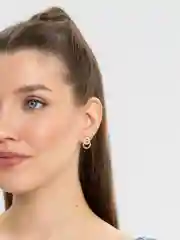 Серьги со стразами, сережки колечки
