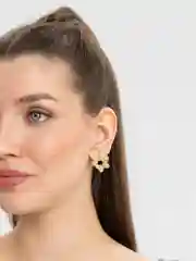 Золотой серьги бабочки, сережки женские, летние серьги, весна