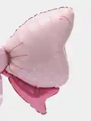 Розовый воздушный шар Бант фольгированный