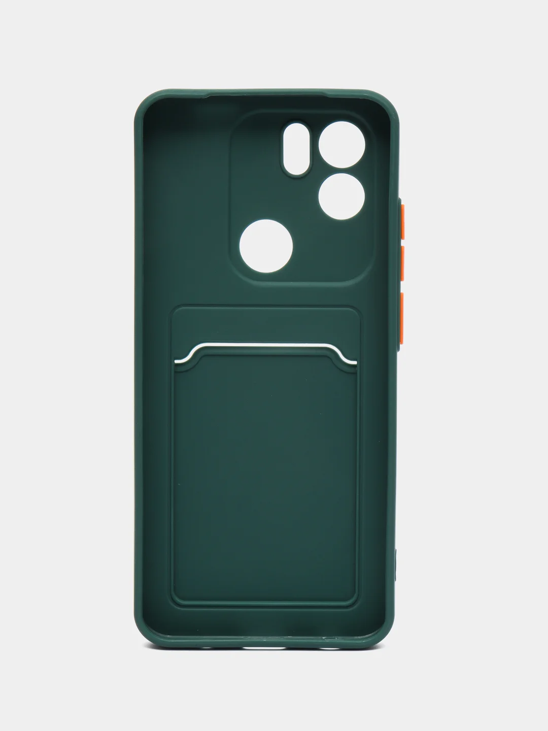 Зеленый чехол Xiaomi Redmi A2+ / A1+ Plus / Poco C51 (А1 А2 Плюс/Поко С51), с карманом для карт