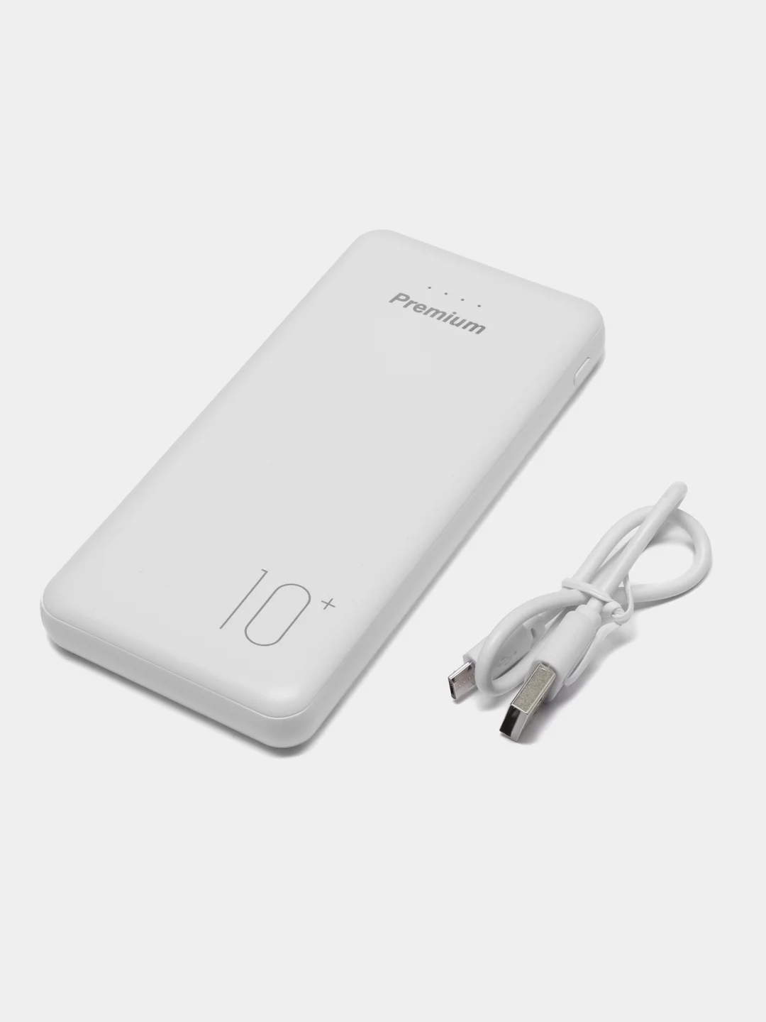 Белый повербанк внешний аккумулятор  10000 mAh