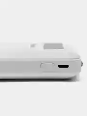Белый повербанк внешний аккумулятор, 10000 mAh