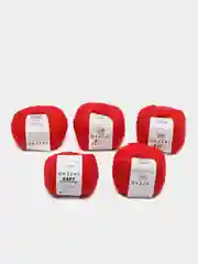 Кораллово-розовый пряжа Gazzal Baby Cotton, 5 мотков в комплекте, 40% акрил, 60% хлопок, 50 г, 165 м
