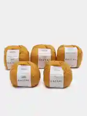 Манго пряжа Gazzal Baby Cotton, 5 мотков в комплекте, 40% акрил, 60% хлопок, 50 г, 165 м