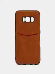Коричневый чехол с визитницей, c карманом для карт Samsung S8,S9,S10,S20,S20 Plus,S20 Ultra,Note10