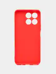 Красный чехол для Honor X8a (Хонор Х8а), прозрачный