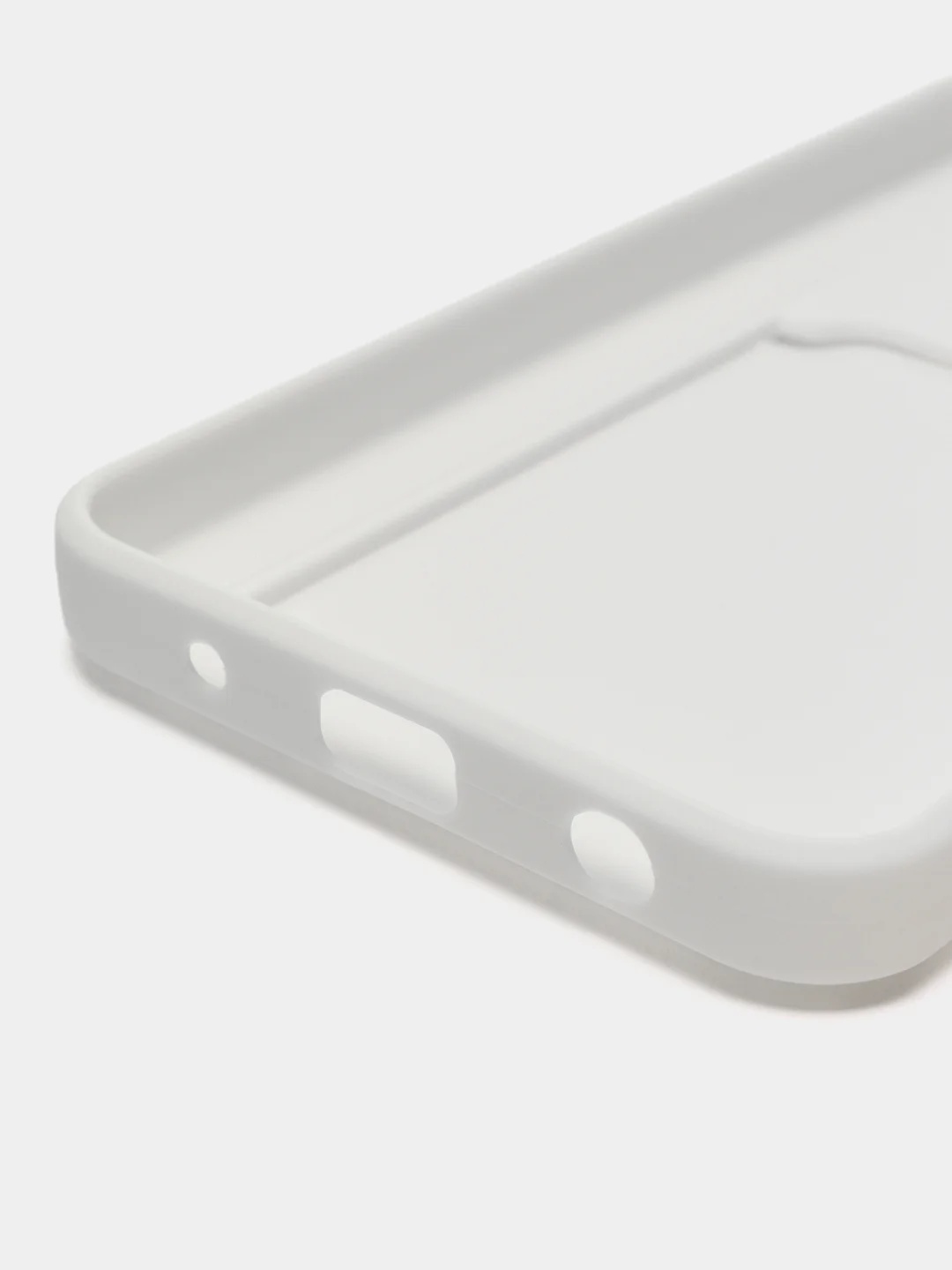 Белый чехол Xiaomi Redmi A2+ / A1+ Plus / Poco C51 (А1 А2 Плюс/Поко С51), с карманом для карт