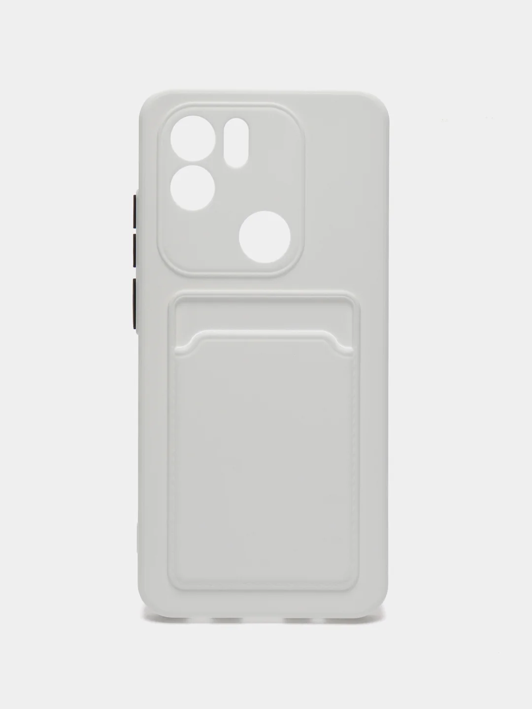 Белый чехол Xiaomi Redmi A2+ / A1+ Plus / Poco C51 (А1 А2 Плюс/Поко С51), с карманом для карт