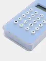 Бирюзовый карманный калькулятор электронный, портативный, брелок-игрушка