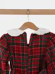 Алый платье детское праздничное, теплое, фланель