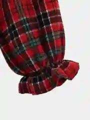 Алый платье детское праздничное, теплое, фланель