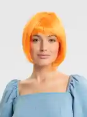 Оранжевый карнавальный парик каре