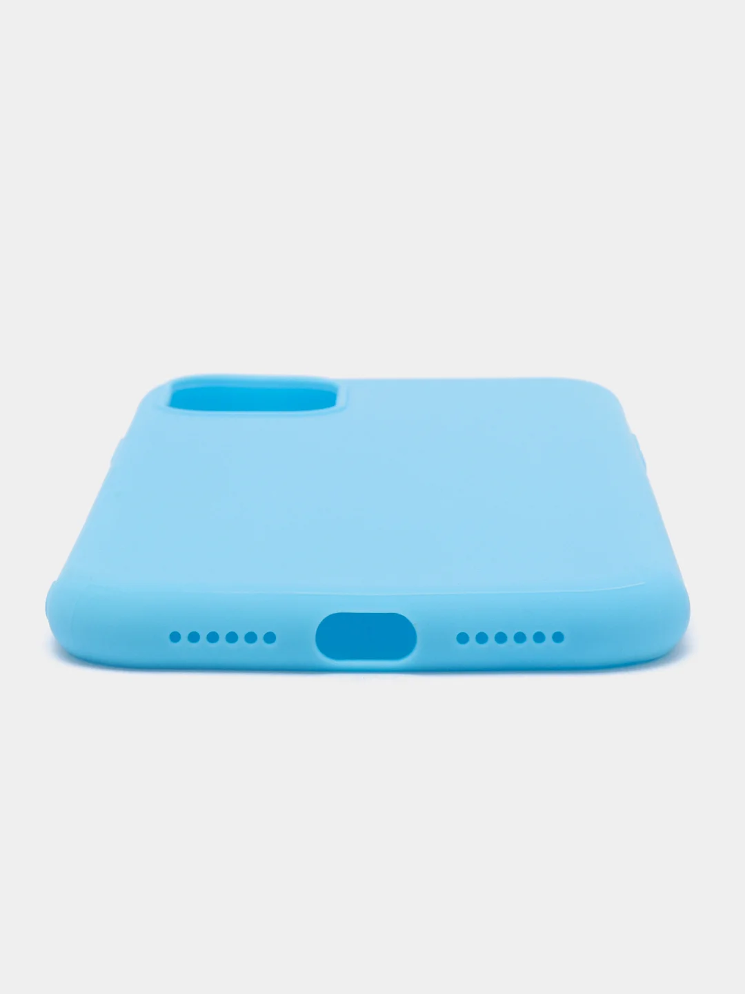 Лазурный чехол iPhone 11 Pro, 14 Max, 13, 12, Xr, Xs, 6, 7, 8 Plus, Se 2020, силиконовый, матовый