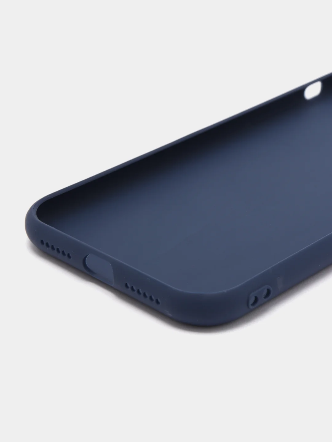Синий чехол iPhone 11 Pro, 14 Max, 13, 12, Xr, Xs, 6, 7, 8 Plus, Se 2020, силиконовый, матовый