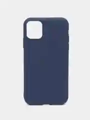 Синий чехол iPhone 11 Pro, 14 Max, 13, 12, Xr, Xs, 6, 7, 8 Plus, Se 2020, силиконовый, матовый