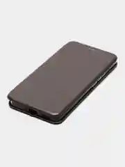 Серебряный чехол-книжка для Realme 10 Pro Plus Реалми 10 Про Плюс