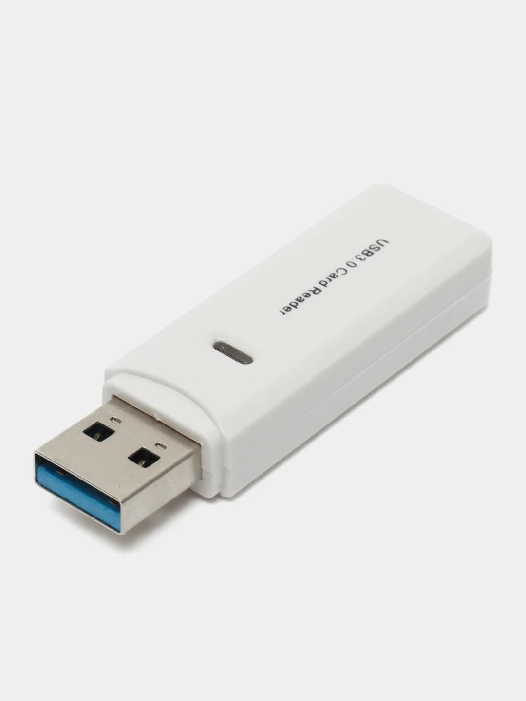 Белый картридер  USB 3.0 для карт памяти micro SD, до 2 TB