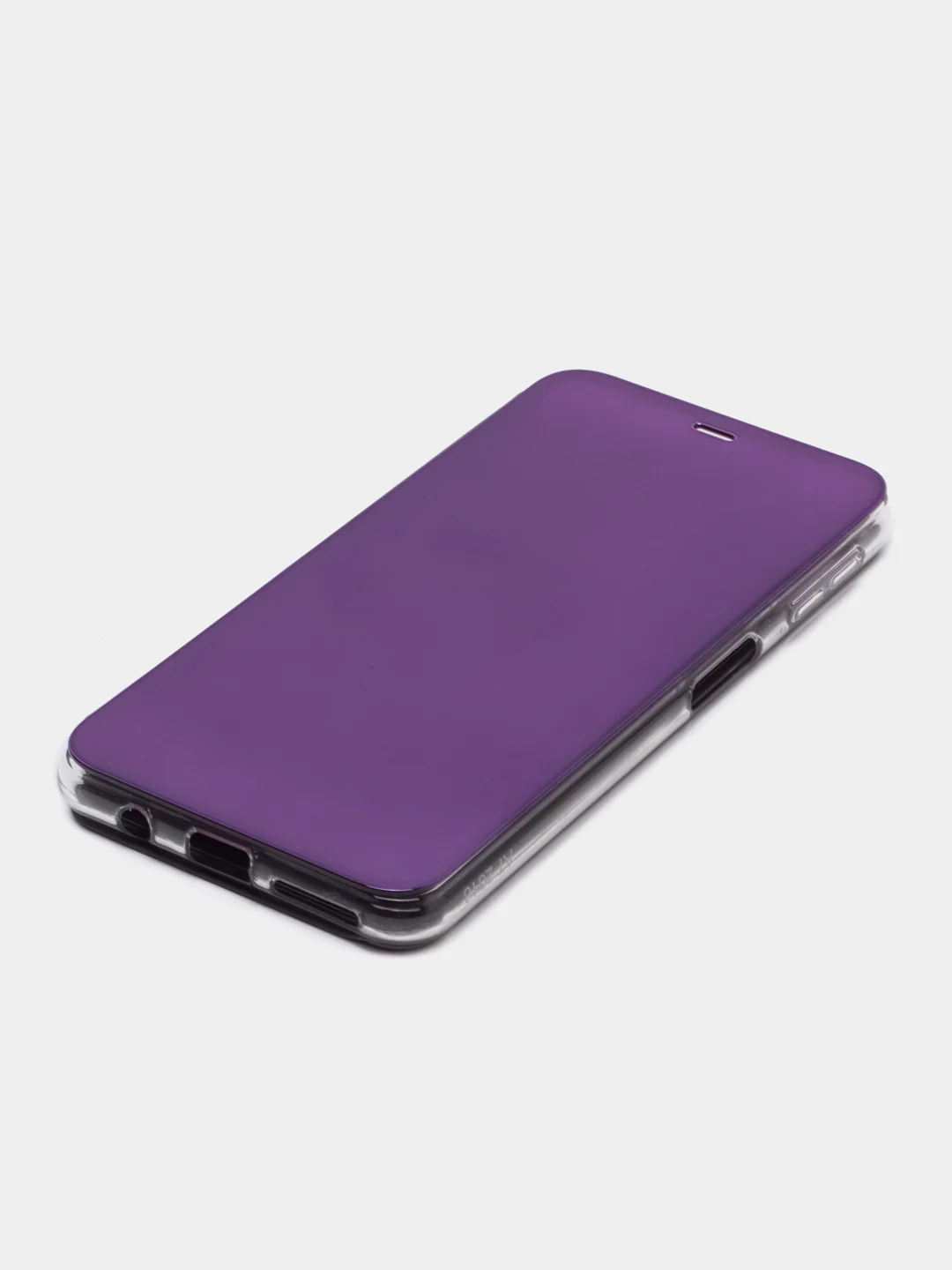 Фиолетовый чехол-книжка с прозрачным окном Samsung A6/A6 Plus/A8/A7/A9/J3/J4/J6/J8/A80/A81/A60/A91