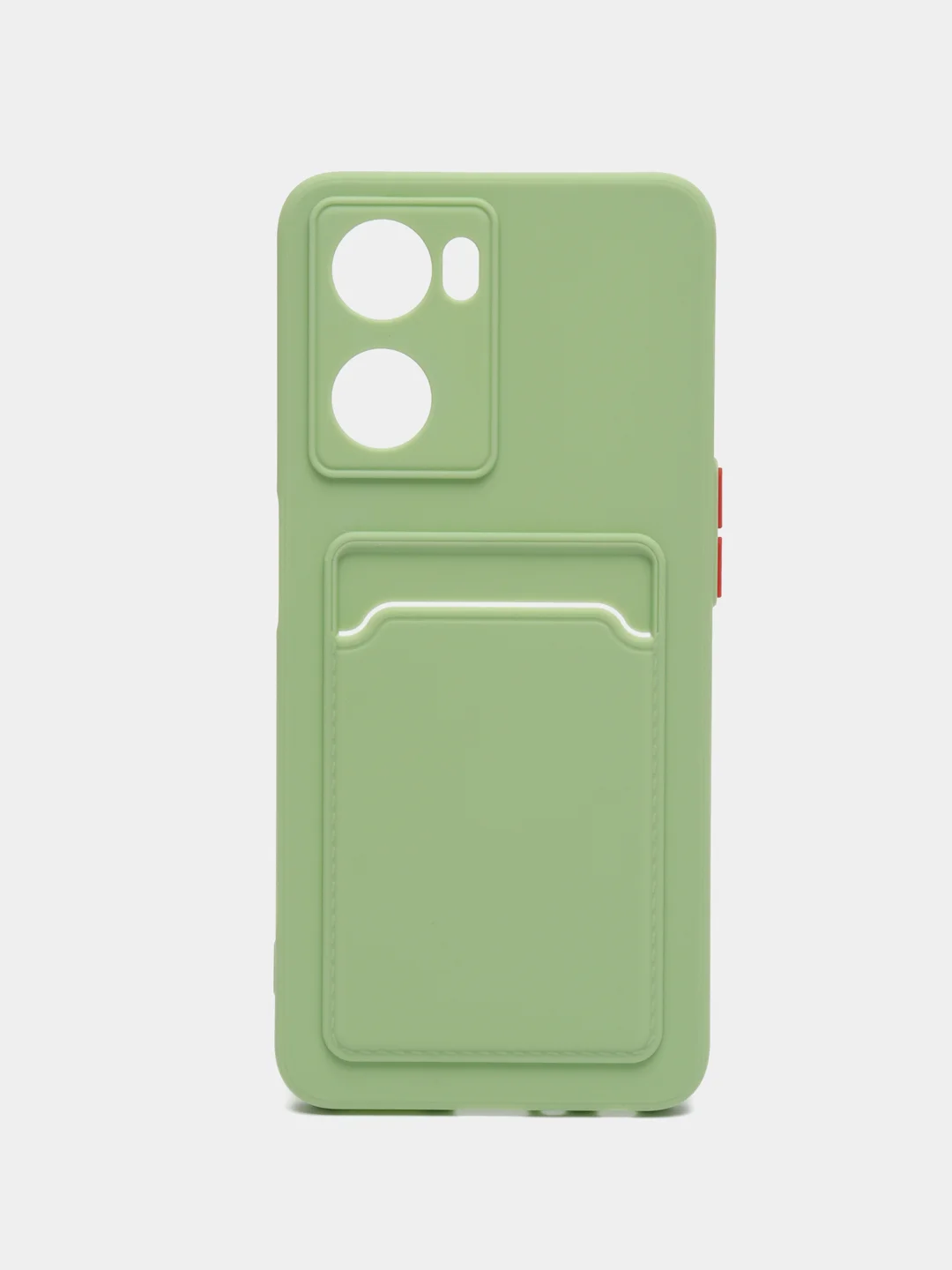 Зеленый чехол для Oppo A57S, Oppo A77, A77S 4G (Оппо А57С, А77, А77С 4 Джи), силиконовый