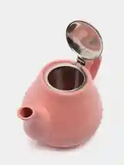 Чайник заварочный, 950 мл, розовый, керам LR, с металлическим ситечком