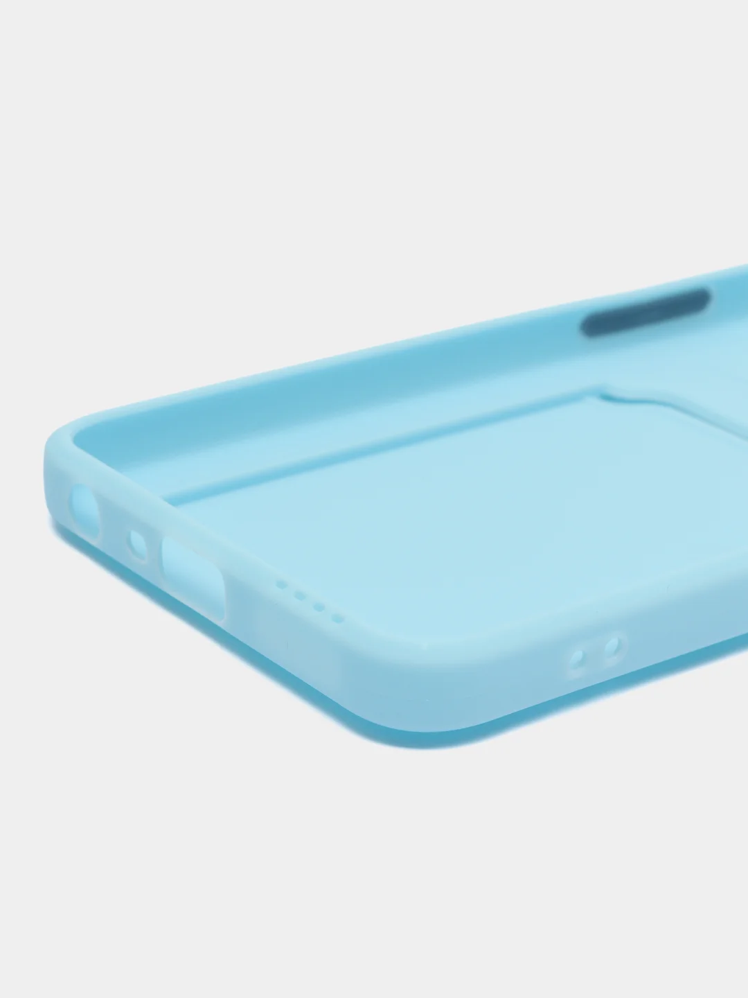 Голубой чехол для Oppo A57S, Oppo A77, A77S 4G (Оппо А57С, А77, А77С 4 Джи), силиконовый