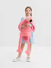 Розовый мягкая игрушка Фламинго обнимашка