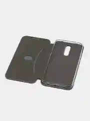 Серый чехол-книжка для Xiaomi Redmi 8a / Xiaomi Redmi 8 A / 8A / Сяоми редми 8 А / 8А, экокожа