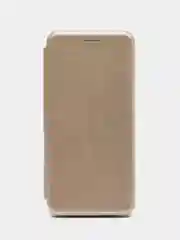 Золотой чехол-книжка для Realme C 25/C25 (Реалми С 25/C25), экокожа