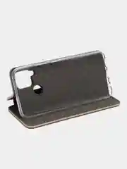 Золотой чехол-книжка для Realme C 25/C25 (Реалми С 25/C25), экокожа
