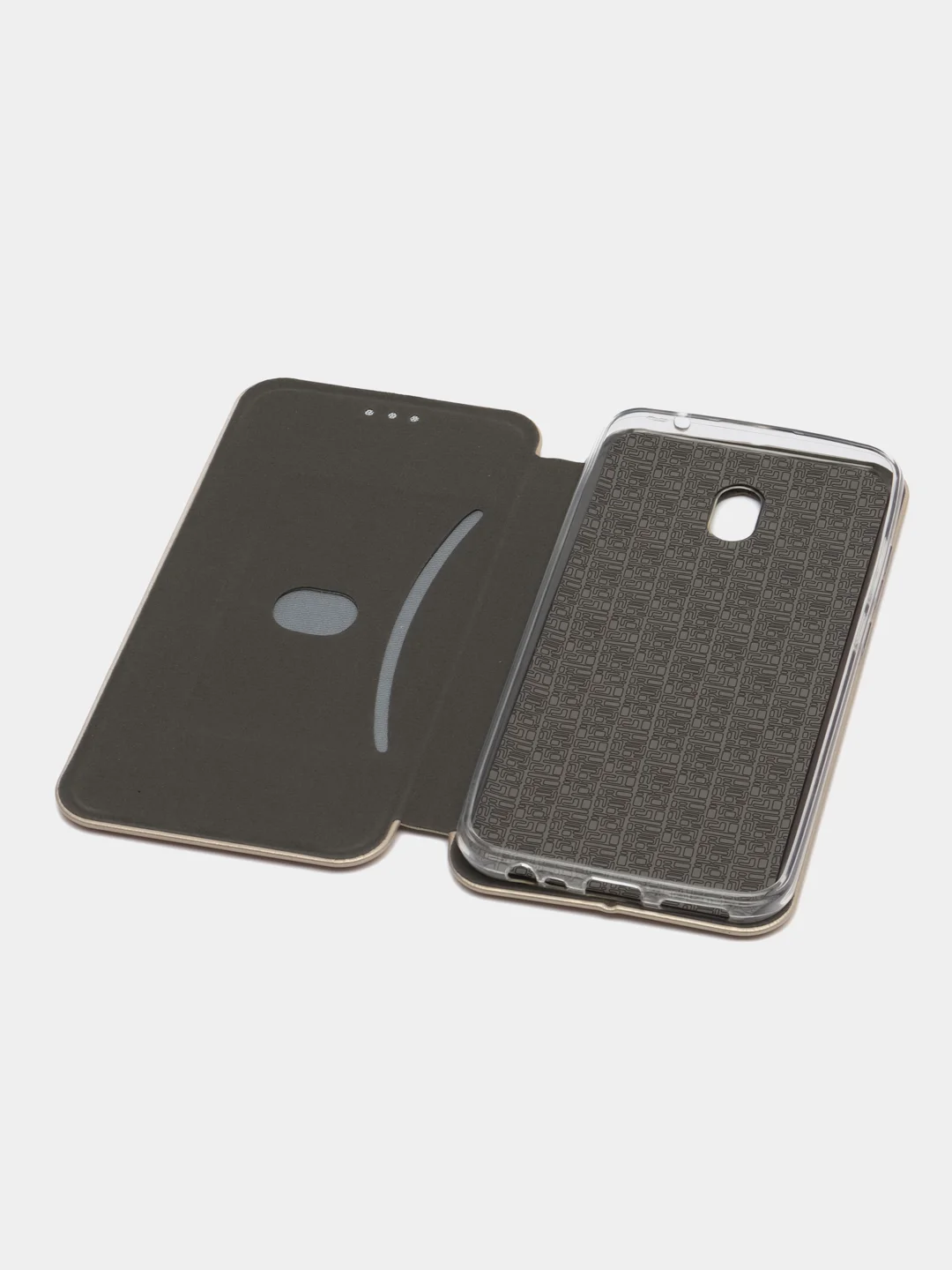 Золотой чехол-книжка для Xiaomi Redmi 8a / Xiaomi Redmi 8 A / 8A / Сяоми редми 8 А / 8А, экокожа
