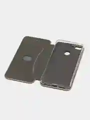 Золотой чехол-книжка Huawei Honor 9 Lite, Хуавей Хонор 9 лайт, 9Lite, 9 лайт, экокожа