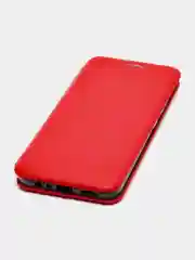 Красный чехол-книжка для Realme C 25/C25 (Реалми С 25/C25), экокожа