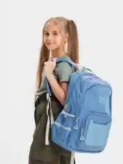 Серебряный рюкзак школьный