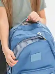Серебряный рюкзак школьный