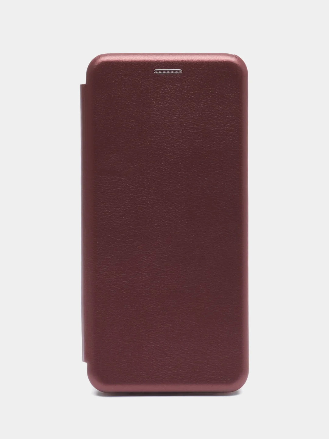 Бордовый чехол-книжка для Realme C 25/C25 (Реалми С 25/C25), экокожа