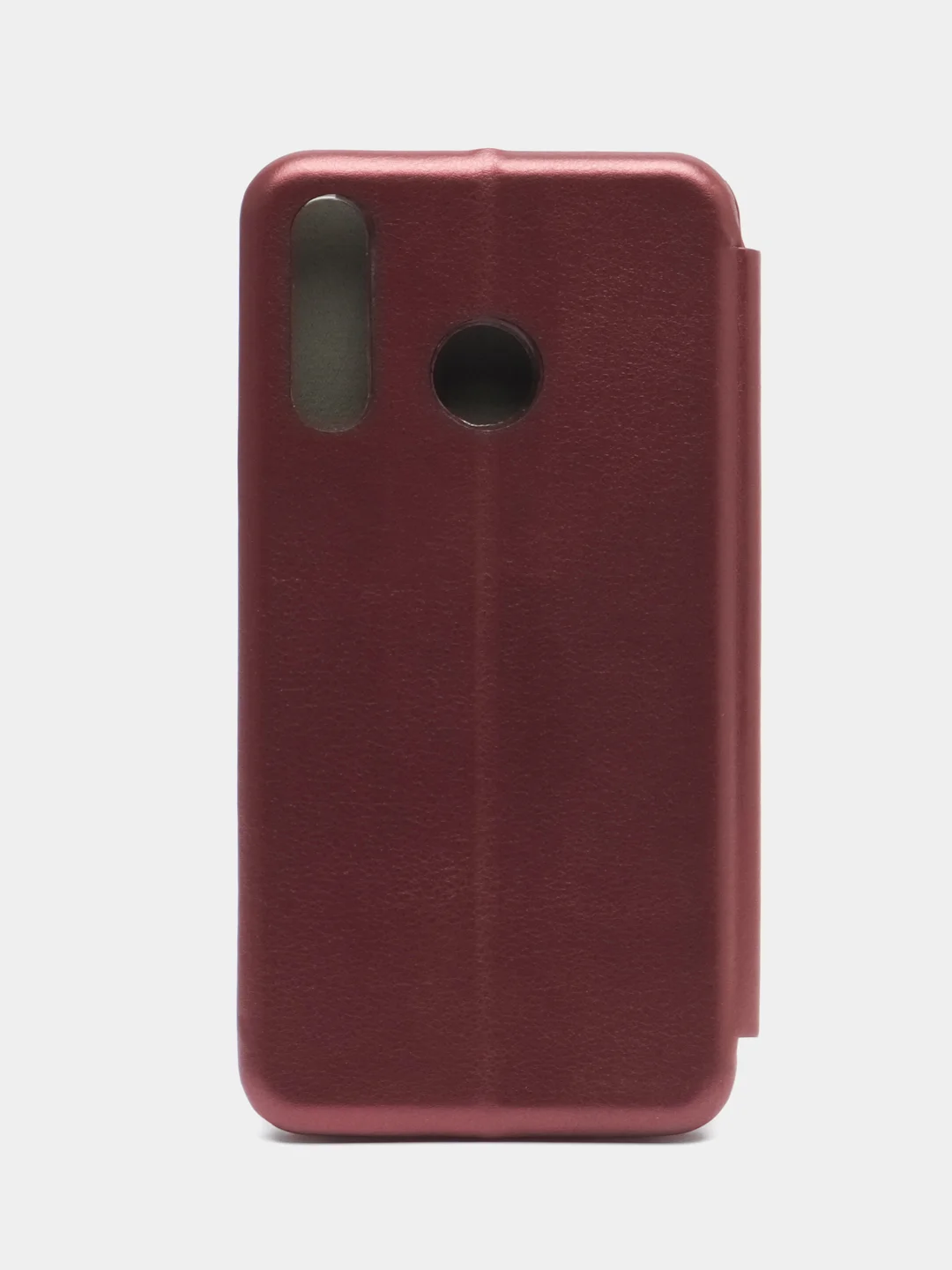 Бордовый чехол-книжка для Huawei P30 Lite, P 30 lite, экокожа