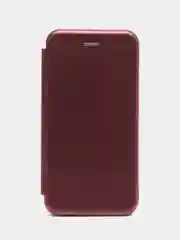 Бордовый чехол-книжка для iPhone 7 Plus, iPhone 8 Plus, iPhone 7Plus, iPhone 8Plus экокожа