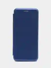 Синий чехол-книжка для Samsung S21 FE / S 21 FE / S21FE, экокожа