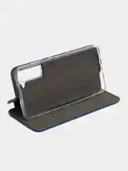 Синий чехол-книжка для Samsung S21 FE / S 21 FE / S21FE, экокожа