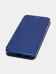 Синий чехол-книжка для Samsung S21 FE / S 21 FE / S21FE, экокожа
