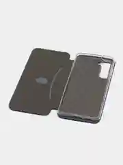 Синий чехол-книжка для Samsung S21 FE / S 21 FE / S21FE, экокожа
