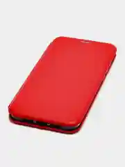 Красный чехол-книжка для Xiaomi Mi 9 Lite/Mi CC9/Mi9lite/Mi 9lite (Сяоми Ми 9 лайт), экокожа