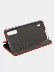 Красный чехол-книжка для Xiaomi Mi 9 Lite/Mi CC9/Mi9lite/Mi 9lite (Сяоми Ми 9 лайт), экокожа