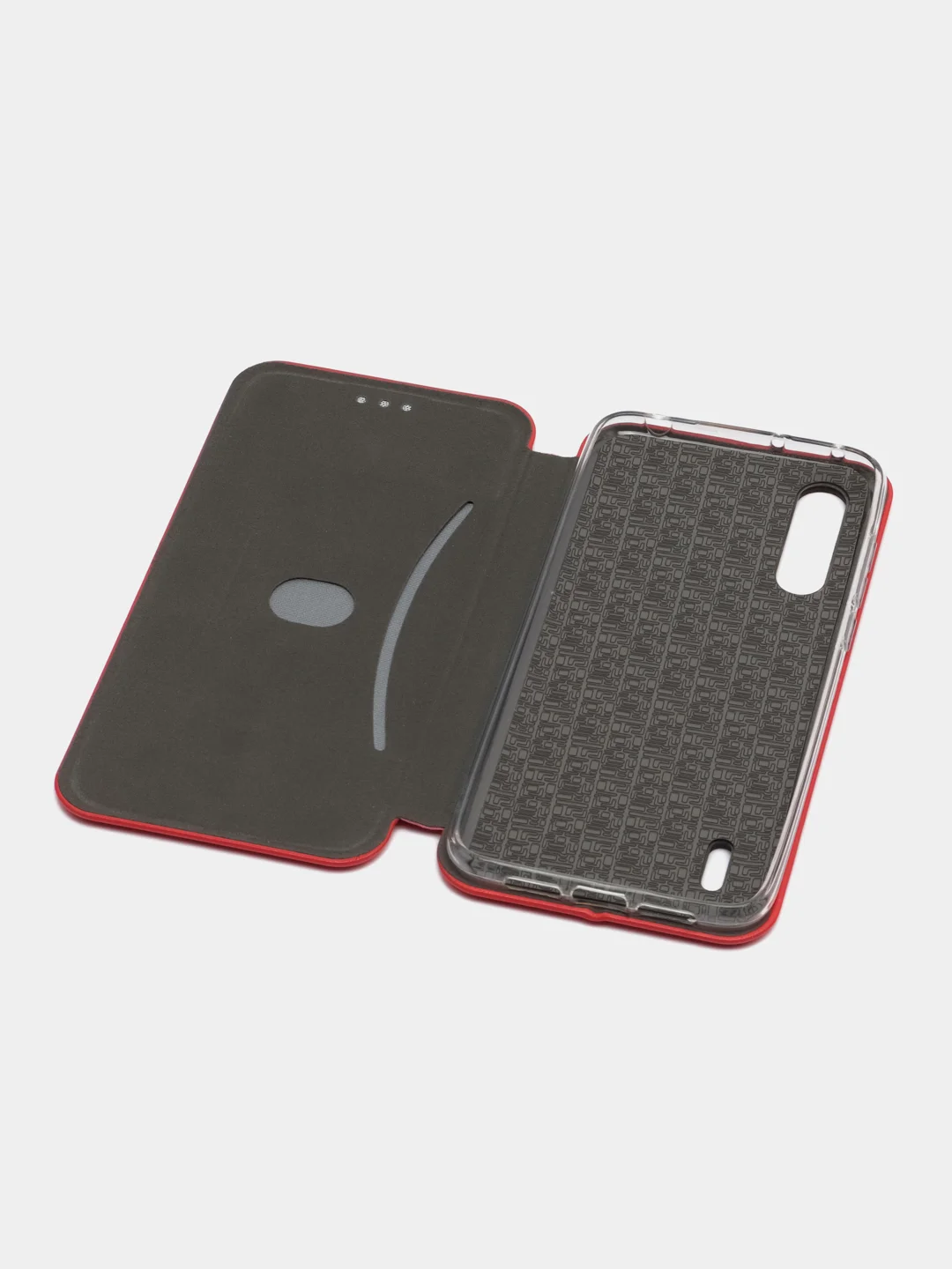 Красный чехол-книжка для Xiaomi Mi 9 Lite/Mi CC9/Mi9lite/Mi 9lite (Сяоми Ми 9 лайт), экокожа
