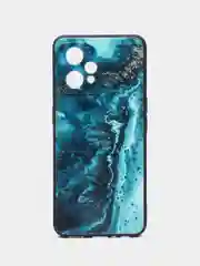 Тёмно-бирюзовый силиконовый чехол для Realme 9 Pro Plus / Realme 9 4G, с принтом, с рисунком