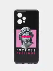 Золотой силиконовый чехол для Realme 9 Pro Plus / Realme 9 4G, с принтом, с рисунком
