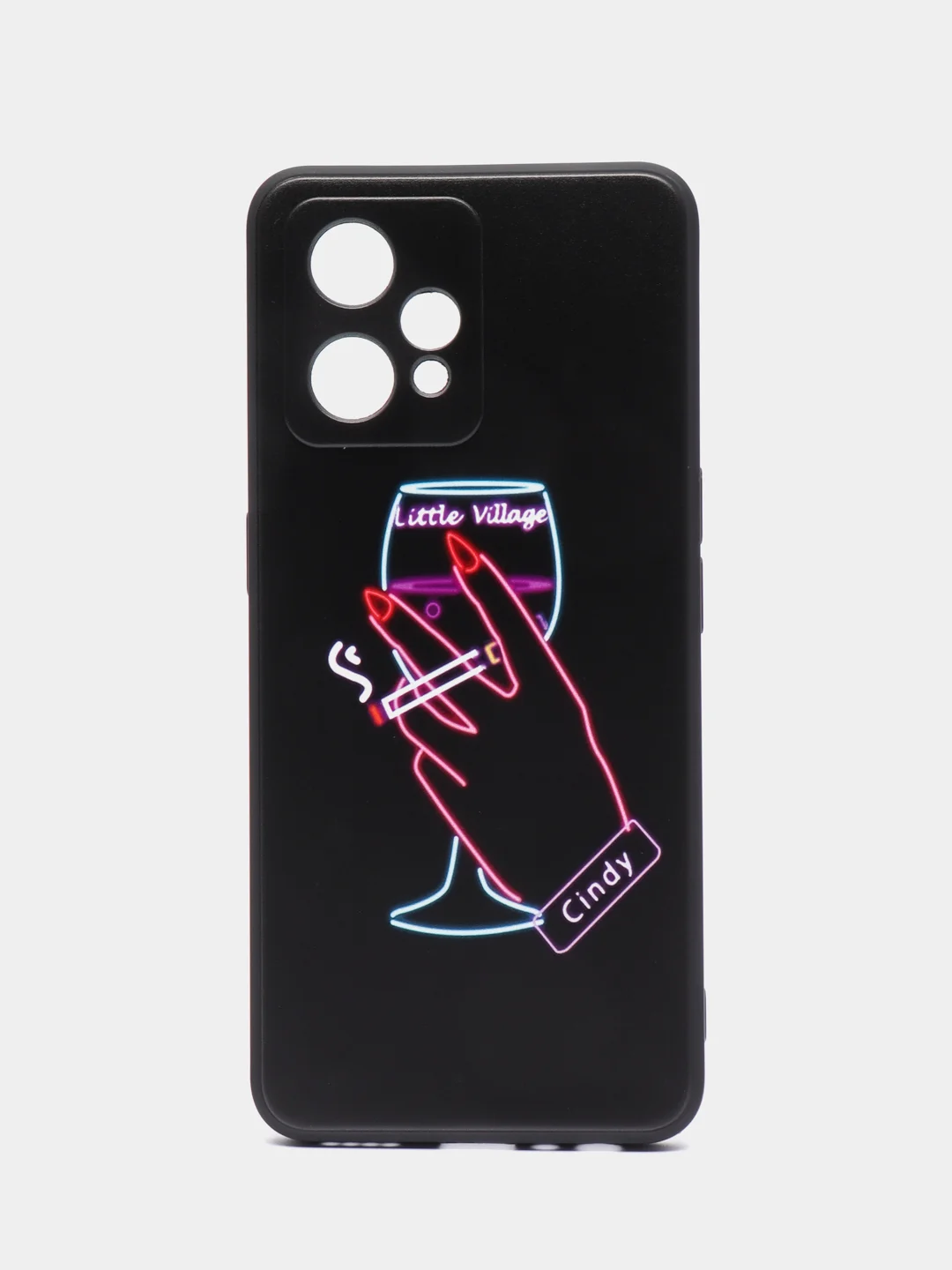 Голубой силиконовый чехол для Realme 9 Pro Plus / Realme 9 4G, с принтом, с рисунком