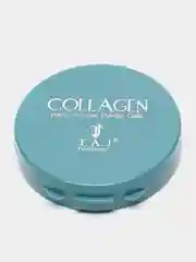 Кремовый пудра для лица COLLAGEN увлажняющая с коллагеном, со спонжем в комплекте