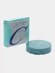 Кремовый пудра для лица COLLAGEN увлажняющая с коллагеном, со спонжем в комплекте